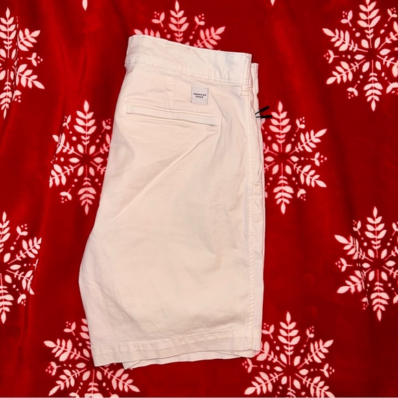 NWOT 🥀 Men's American Eagle Flat Front White Shorts - Picture 4 of 11